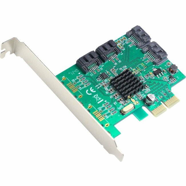 SYBA Multimedia 4-port SATA III PCI-e Version 2.0. x2 Slot Controller Card SI-PEX40057