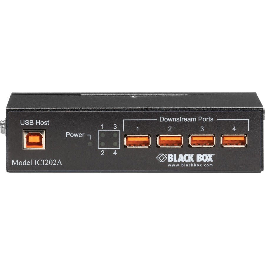 Black Box Industrial USB 2.0 Hub with Isolation - 4-Port ICI202A - Image 3