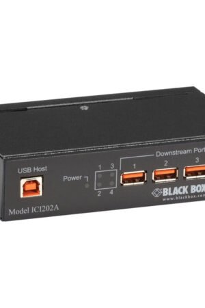 Black Box Industrial USB 2.0 Hub with Isolation - 4-Port ICI202A