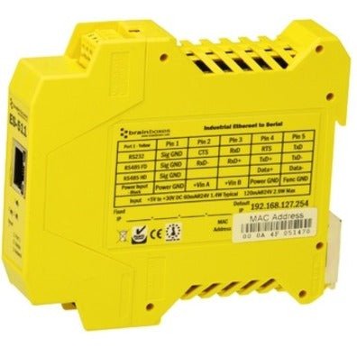 Brainboxes Industrial Ethernet To Serial 1Xrs232/422/485 - Image 6