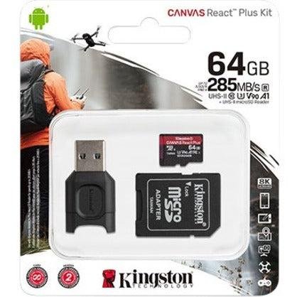 Kingston Technology Canvas React Plus 64 Gb Microsd Uhs-Ii Class 10 - Image 3