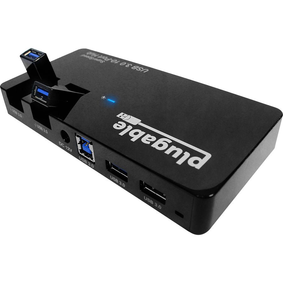 Plugable Usb Hub. 10 Port - Usb 3.0 5Gbps With 48W Power Adapter And Two Flip-Up Ports - Image 3