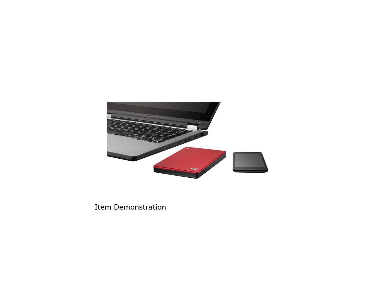 Seagate Backup Plus Slim 2Tb Usb 3.0 Portable External Hard Drive - Stdr2000103 (Red) - Image 4