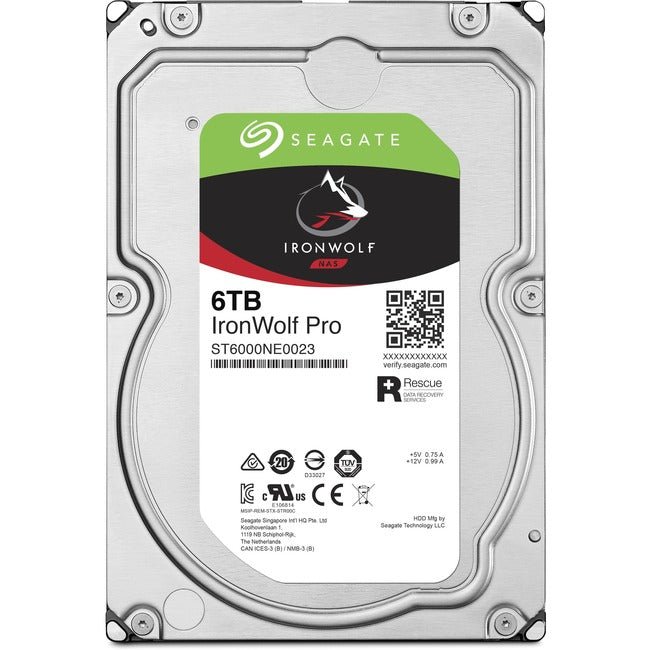 Seagate-Imsourcing Ironwolf Pro St6000Ne0023 6 Tb Hard Drive - 3.5 Internal - Sata (Sata/600)