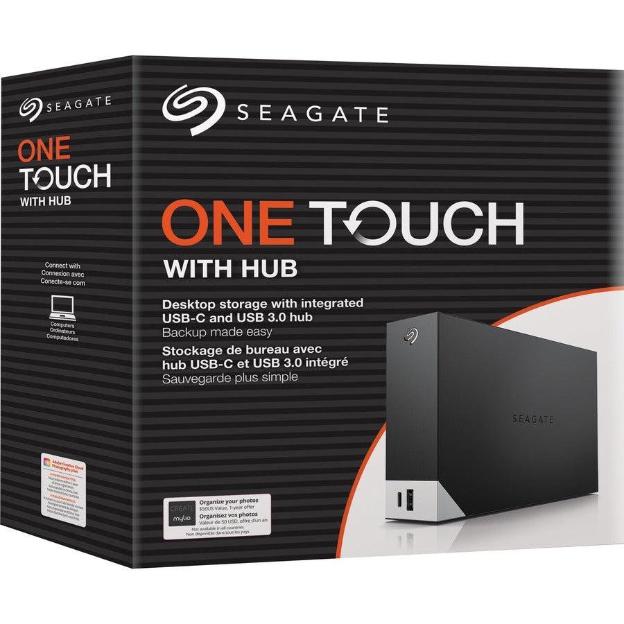 Seagate One Touch STLC8000400 8 TB Hard Drive - 3.5 External - SATA (SATA/600) - Black - Image 5